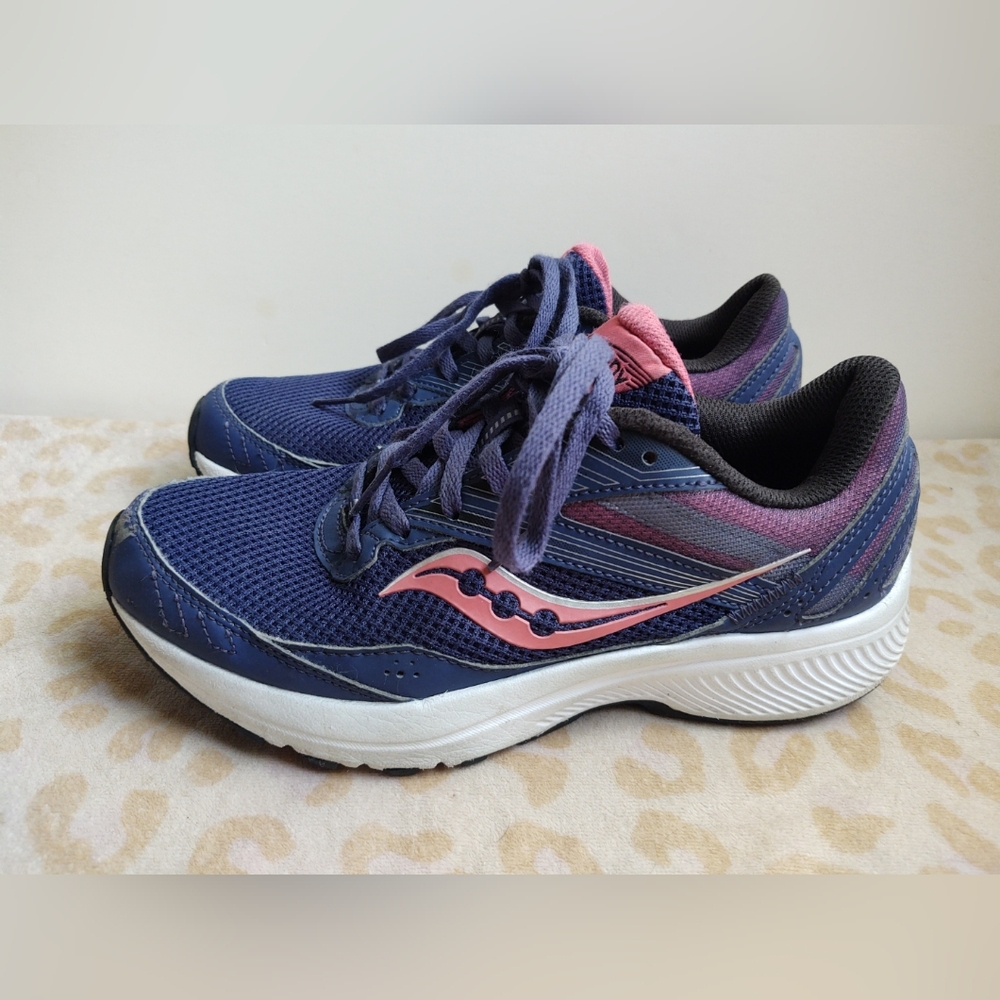 SAUCONY COHESION 15 WOMENS SNEAKERS Size 7.5 Running Cobalt Punch Athletic Shows